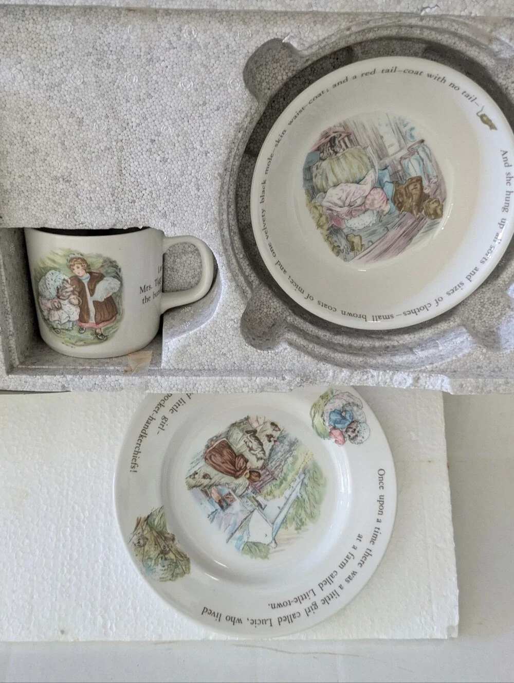 Mrs Tiggy-Winkle Nursery Set -Beatriz Potter by Wedgewood